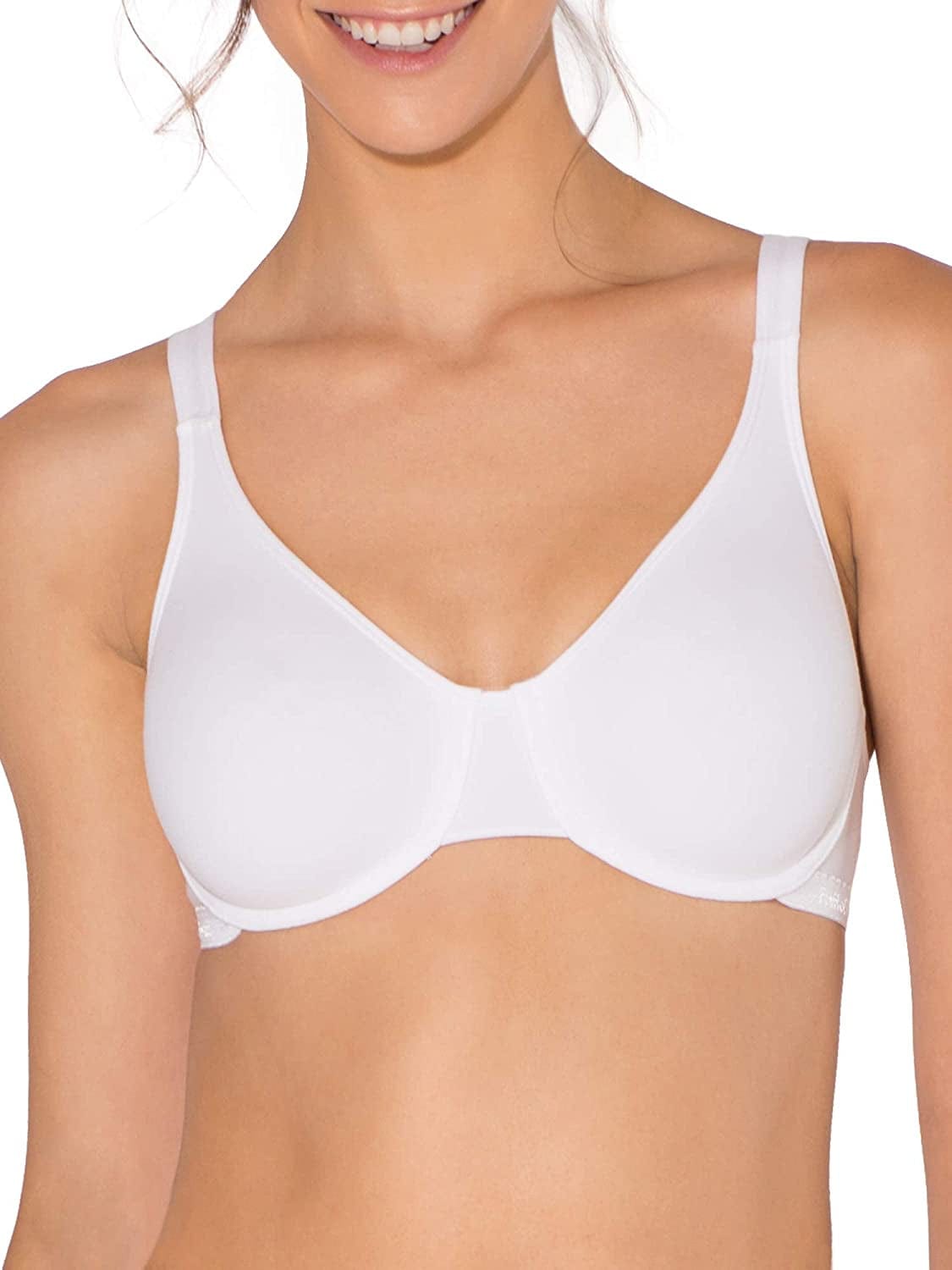 Fruit of the Loom Women'S Cotton Stretch Extreme Comfort Bra Heather Grey/White / 34C