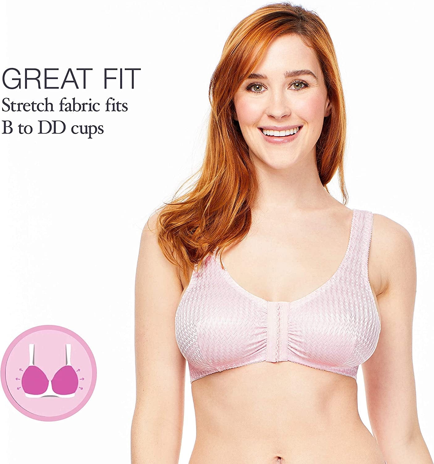 Full-Freedom Comfort Front Closure Bra for Women, Wireless