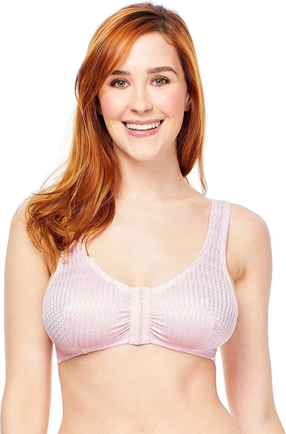 Full-Freedom Comfort Front Closure Bra for Women, Wireless Pink / 42