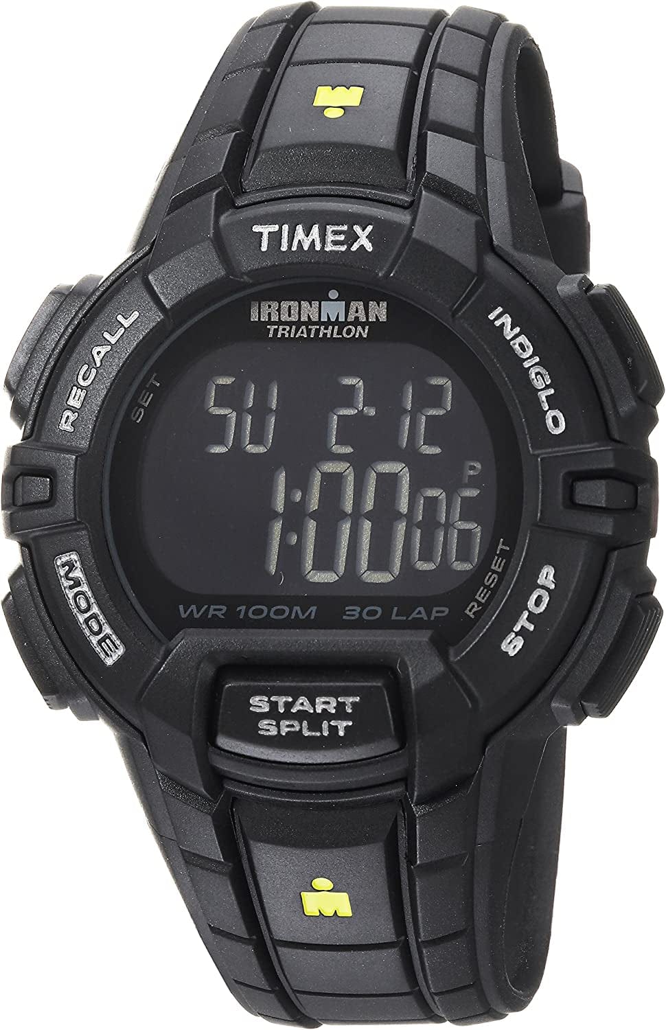 Full-Size Ironman Rugged 30 Watch Black/Yellow Accent