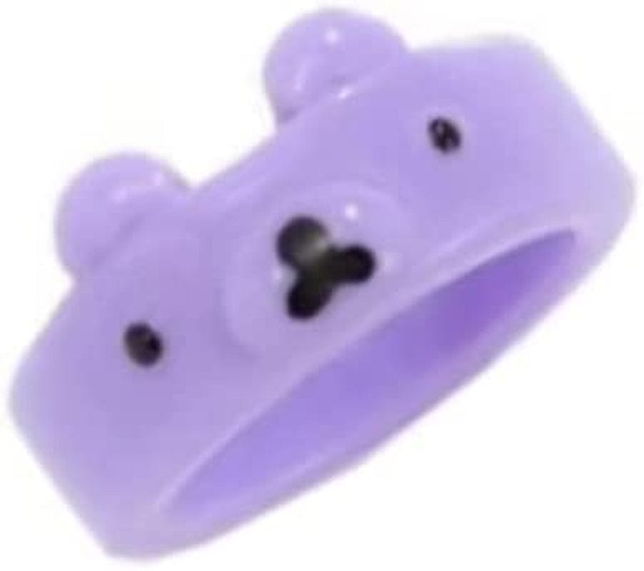 Funny Animal Finger Rings Resin Cute Frog Chick Knuckle Ring Personality Aesthetic Stackable Tail Ring Thumb Band for Women Men(Chick,Orange) (AMX3M07IQMUS) purple1 / one1