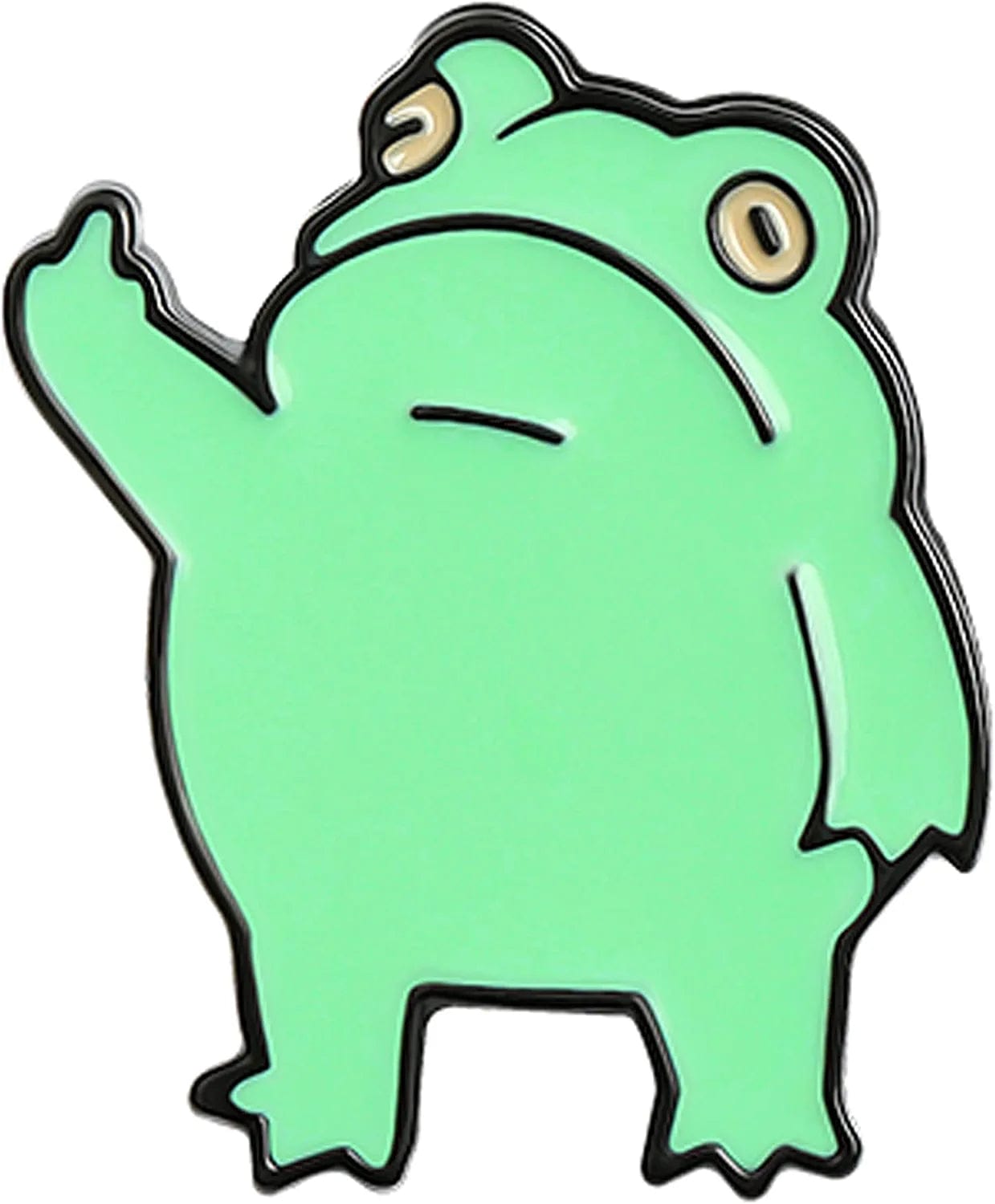 Funny Frog Enamel Brooch Pin Backpack Clothes Lapel UOCUTN Animal Jewelry