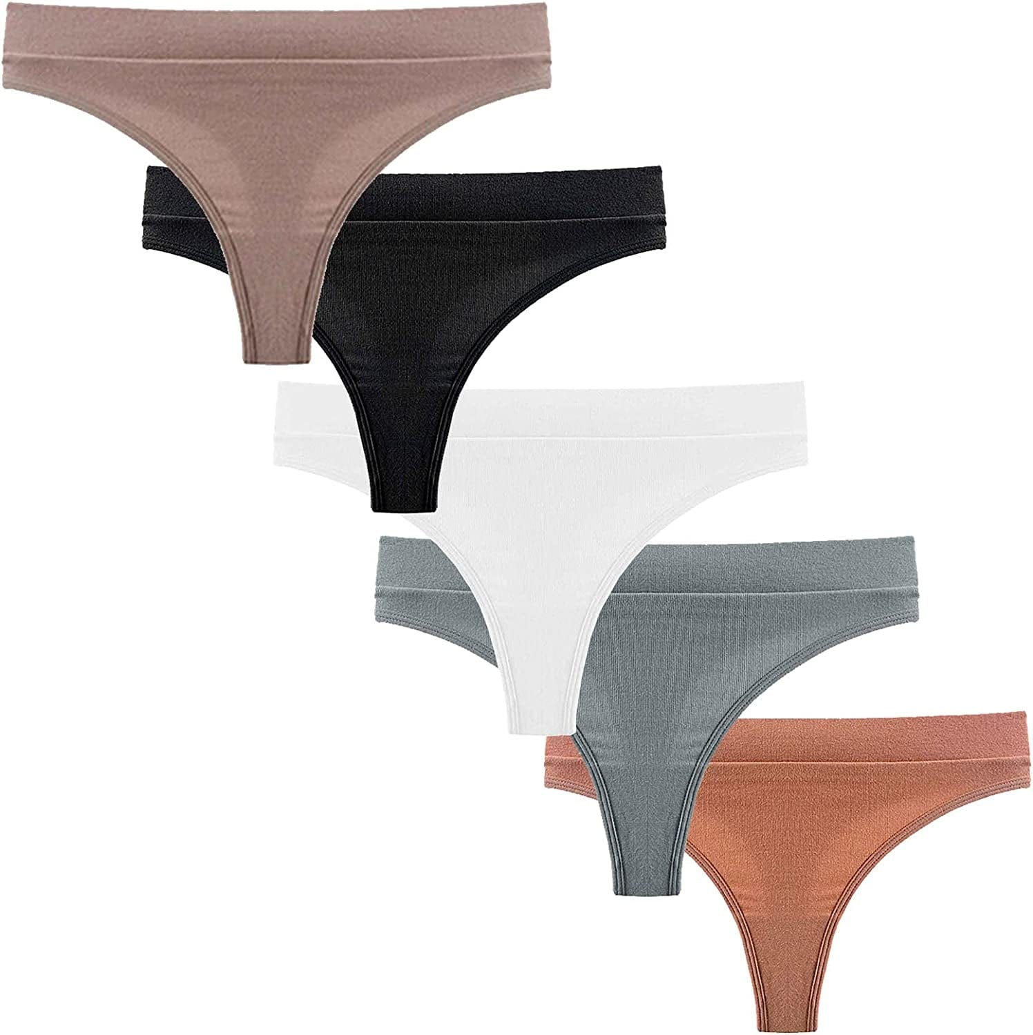 G String Thongs for Women Adjusted Side Tie Panties Lace Seamless Thong Solid Color Tanga 6 Color