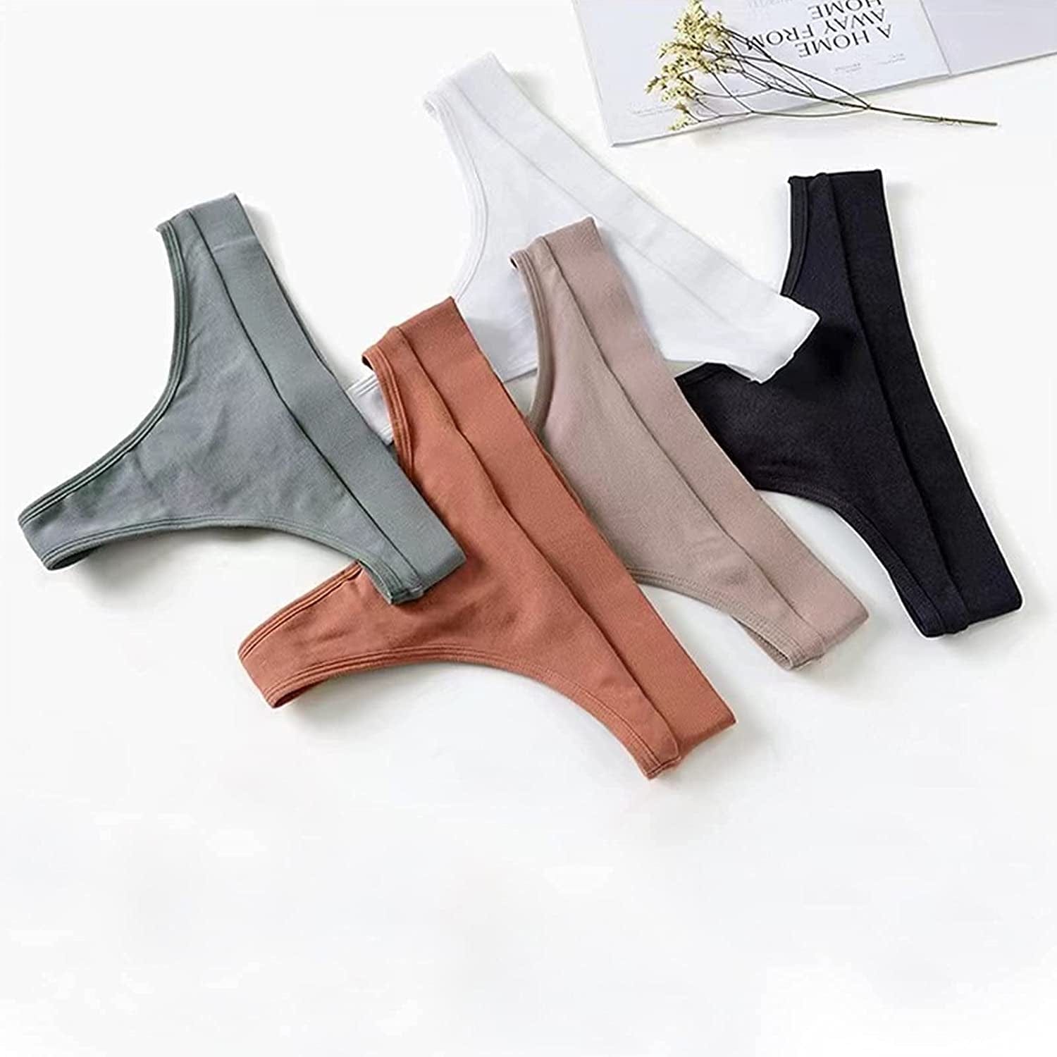 G String Thongs for Women Adjusted Side Tie Panties Lace Seamless Thong Solid Color Tanga 6 Color