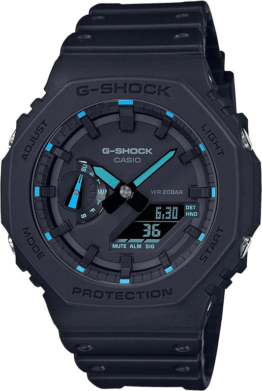 GA2100-1A2 Neon Accent Watch, Blue