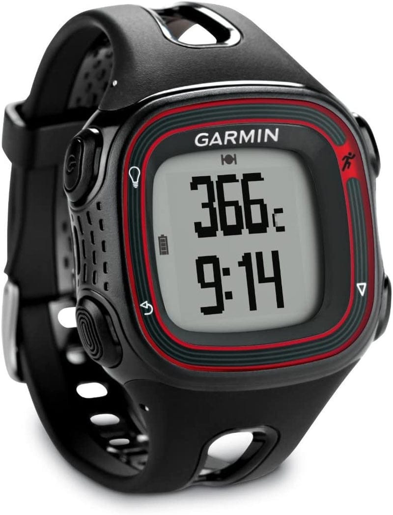 Garmin Forerunner 10 GPS Watch - Black/Red (Renewed)