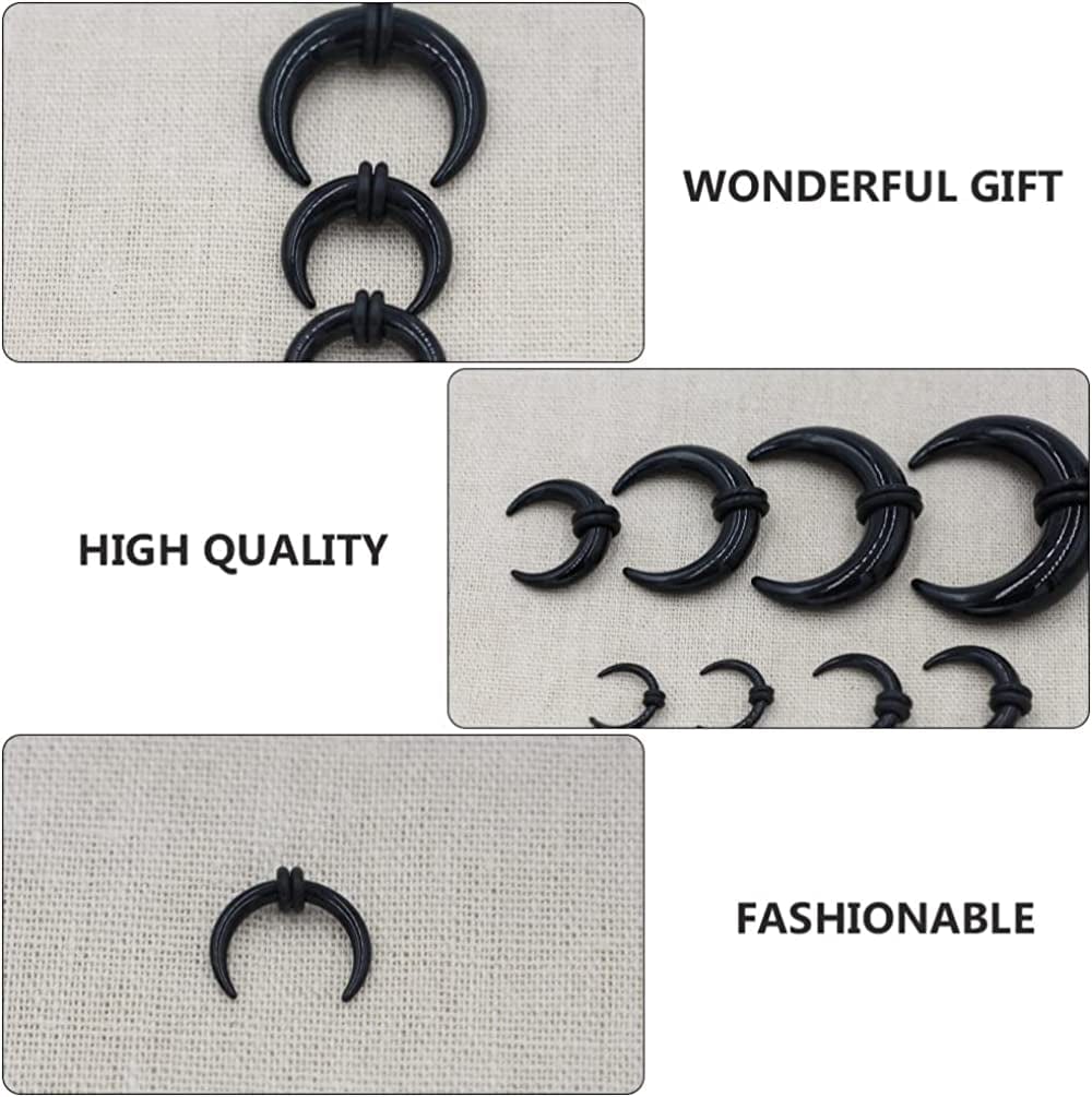 Generic 8Pcs Ear Stretching Kit Acrylic Body Piercing Kit Acrylic Tapers and Plugs Spiral Taper Tunnels Septum Horn Ear Expansions for Men Women Body Jewelry Apparel & Accessories > Jewelry > Body Jewelry Generic