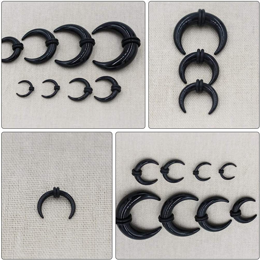Generic 8Pcs Ear Stretching Kit Acrylic Body Piercing Kit Acrylic Tapers and Plugs Spiral Taper Tunnels Septum Horn Ear Expansions for Men Women Body Jewelry Apparel & Accessories > Jewelry > Body Jewelry Generic