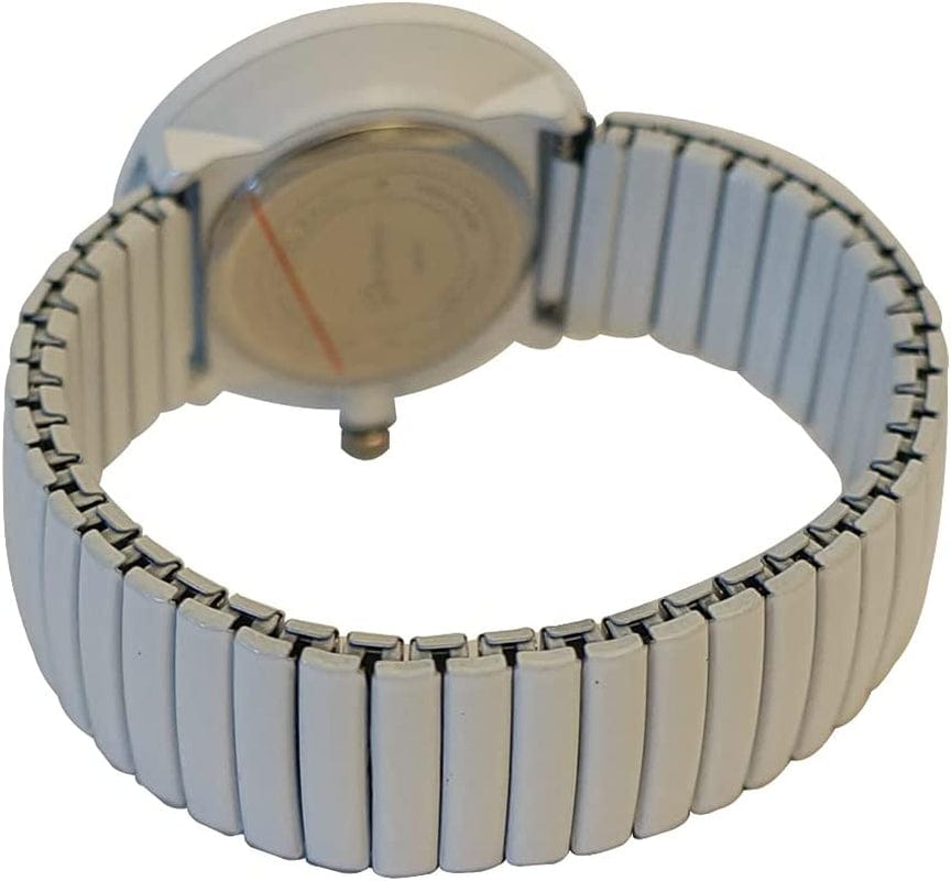 Geneva Super Large Stretch Watch Clear Number Easy Read (White)