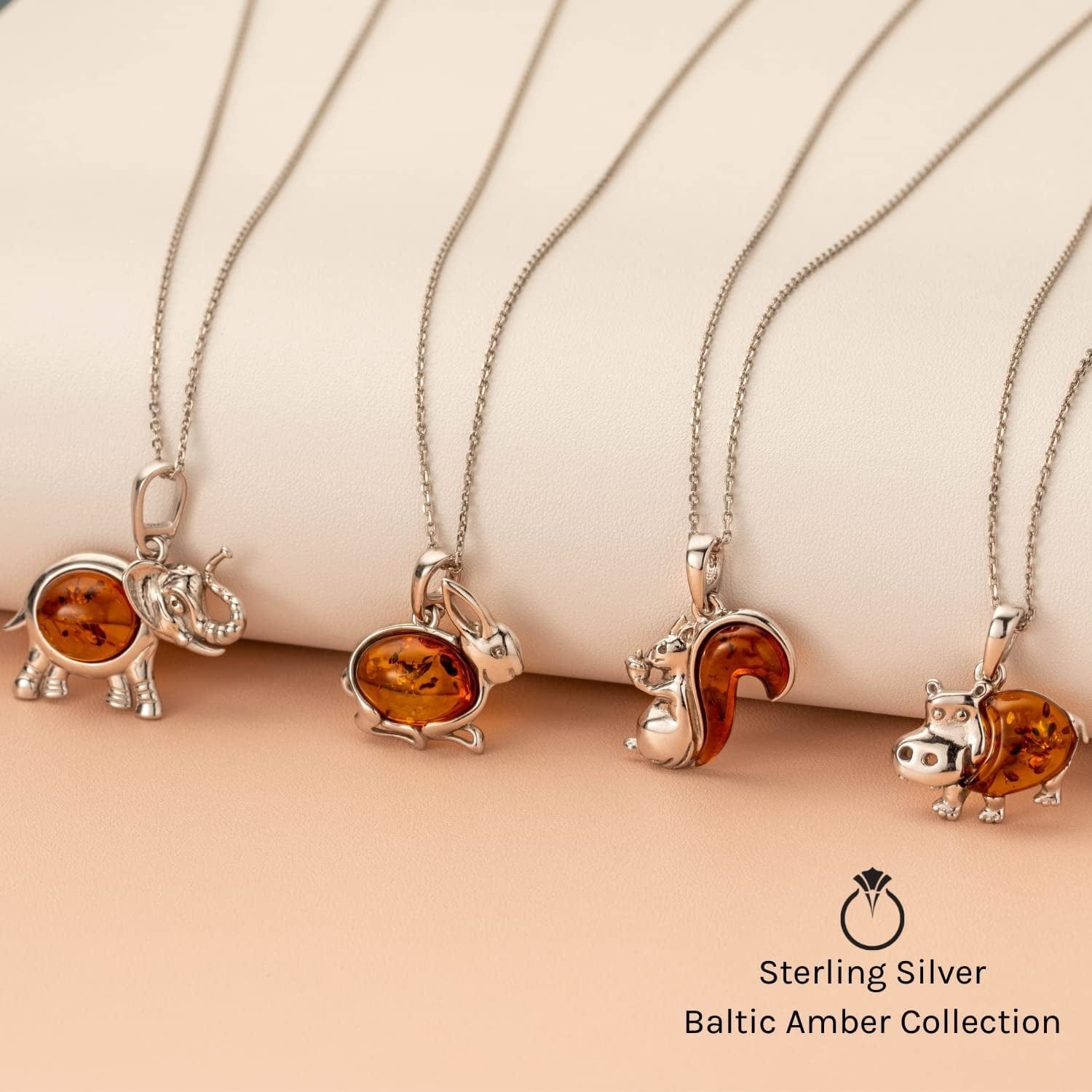 Genuine Baltic Amber Dragonfly Pendant Necklace and Earrings for Women in Sterling Silver, Rich Cognac, Honey and Olive Colors