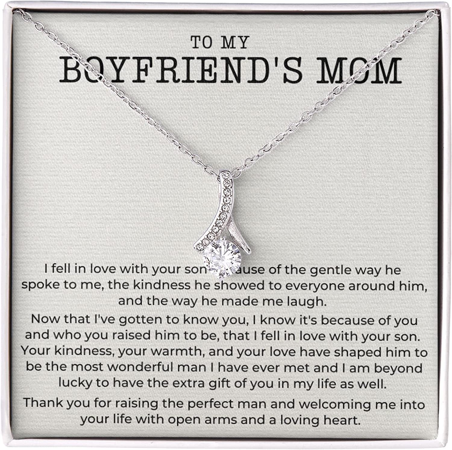 Gift to My Boyfriend'S Mom Necklace with Gift Box 109 Fell in Love-Alluring