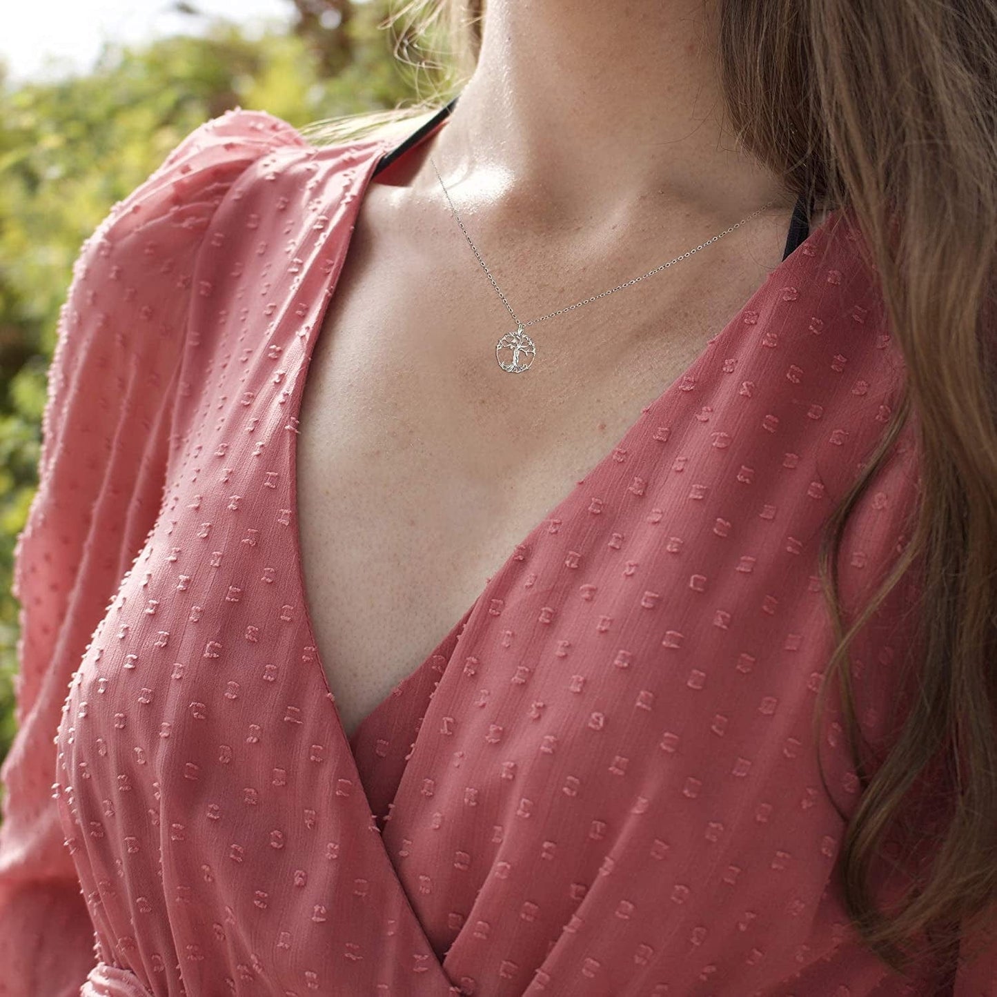 Gifts for Mom, Mothersday Gifts for Mother in Law/Step Mother Wedding Gift, Bonus Mom Gifts from Daughter/Son, Sterling Silver Tree of Life Necklaces for Women