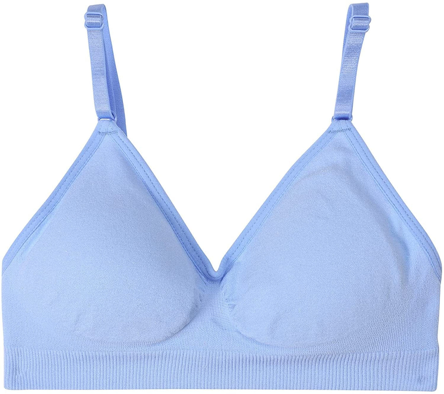 Girls Comfortable Camisole Bra with Adjustable Thin Straps - 5 Packs