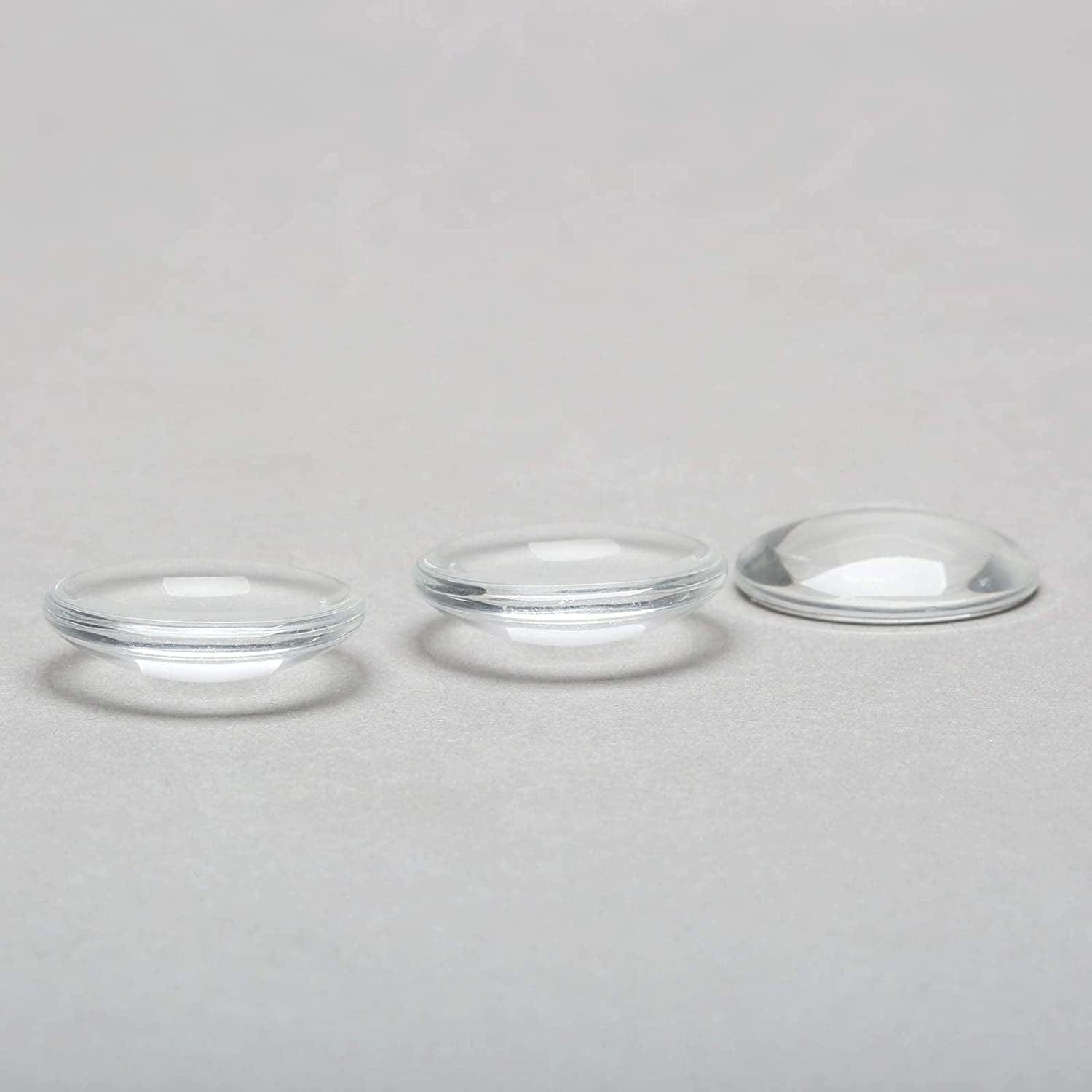 Glass Cabochons Dome Tiles, 40PCS 25Mm, Thickness 6.2Mm, Clear round Flat Back Dome Cabochons Set for DIY Craft Photo Charms, Cameo Pendants, Rings, Necklace and Jewelry Making
