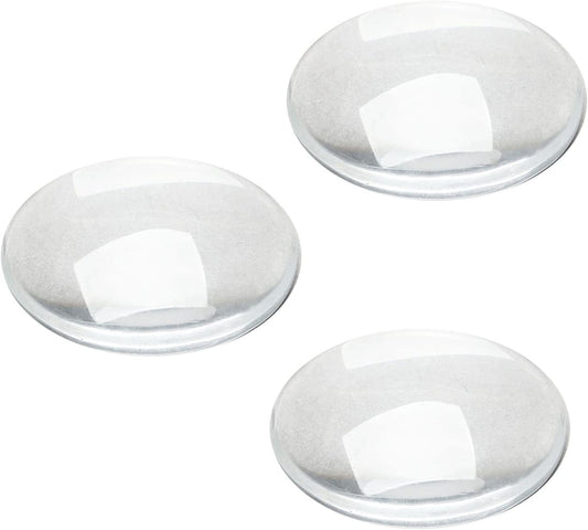 Glass Cabochons Dome Tiles, 40PCS 25Mm, Thickness 6.2Mm, Clear round Flat Back Dome Cabochons Set for DIY Craft Photo Charms, Cameo Pendants, Rings, Necklace and Jewelry Making