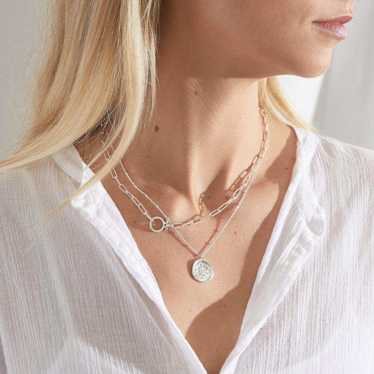 Gorjana Women'S Parker Paperclip Link Chain Necklace, 18K Gold or Silver Plated, Chunky Clasp