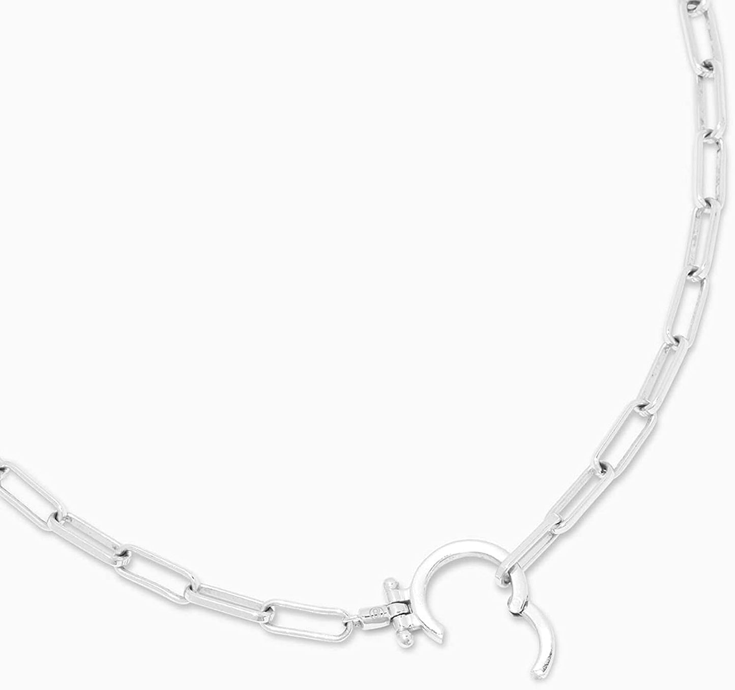 Gorjana Women'S Parker Paperclip Link Chain Necklace, 18K Gold or Silver Plated, Chunky Clasp