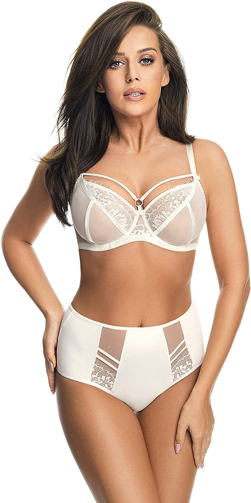 Gorsenia K496 Women'S Paradise Lace Non-Padded Underwired Full Cup Bra