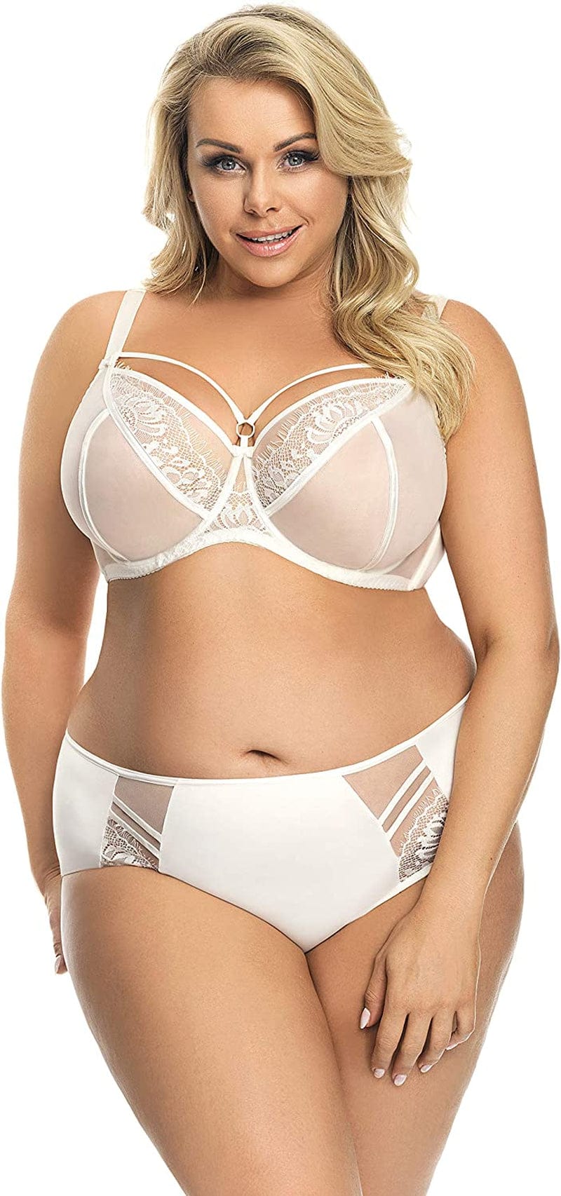 Gorsenia K496 Women'S Paradise Lace Non-Padded Underwired Full Cup Bra