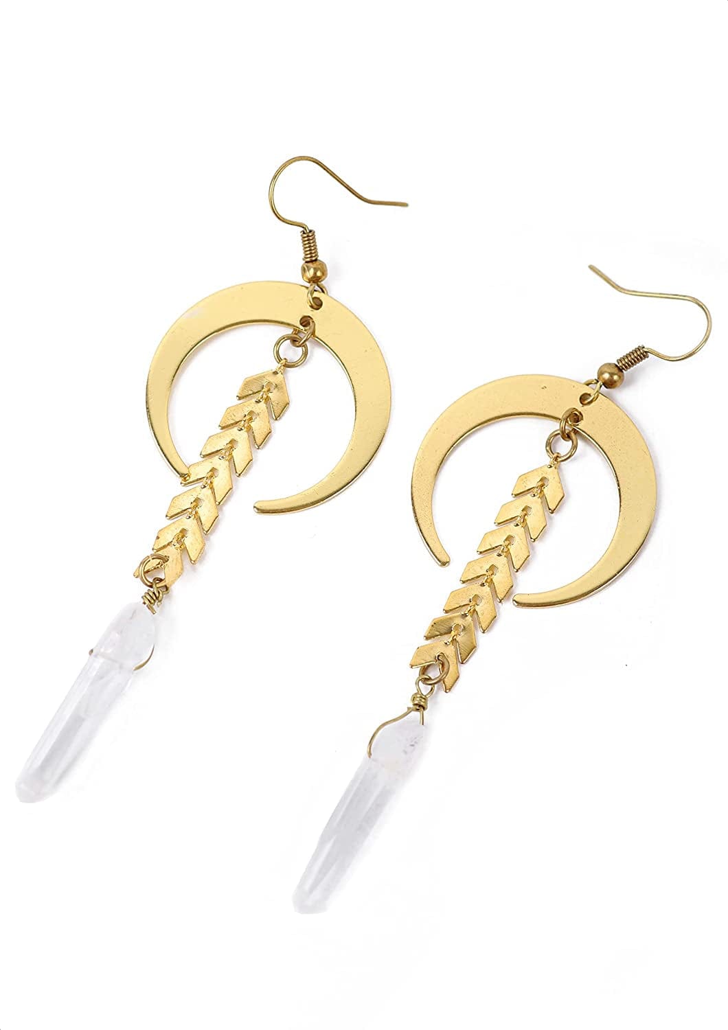 Gothic Boho Sun and Moon Earrings, Crescent Moon Star Pendant, Celestial Earrings, Goth Jewelry Gift for Women, Christmas Gift for Women… 3