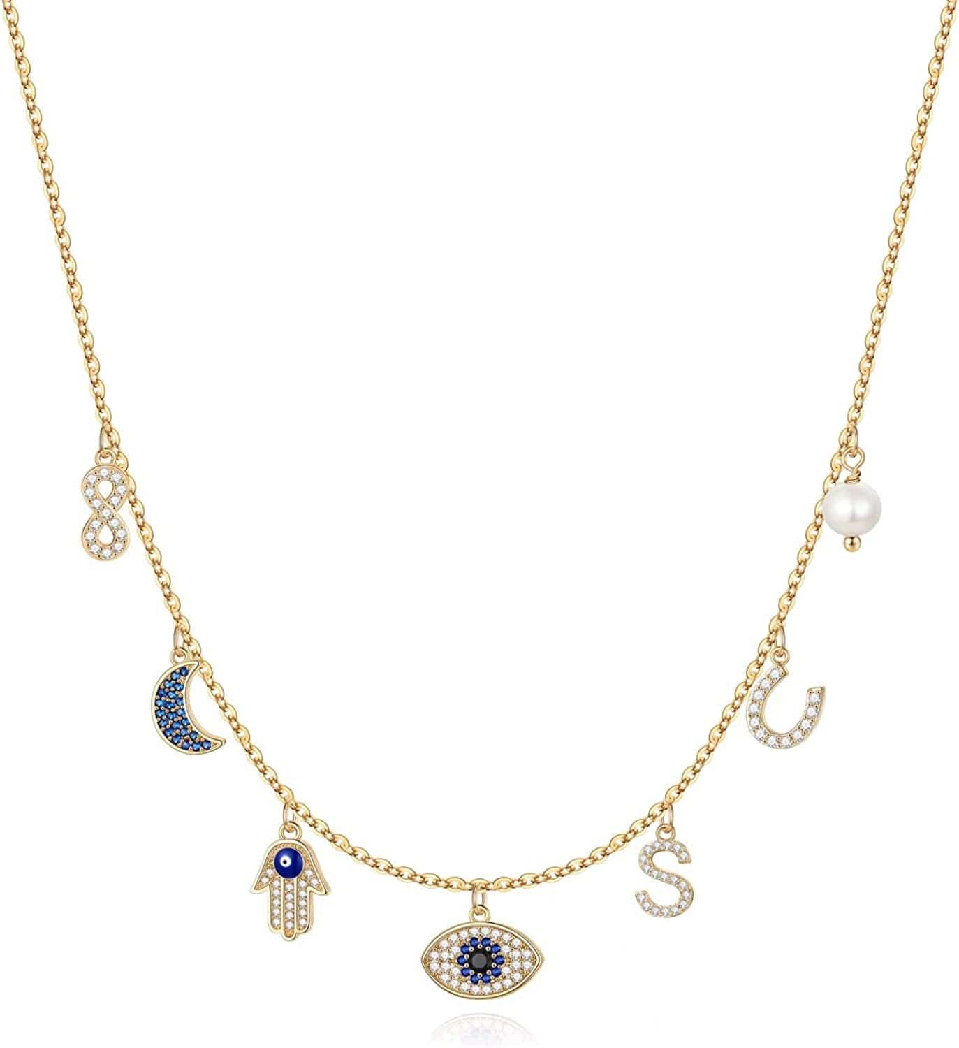 Graduation Gifts for Her 2022,College Graduation Gifts 14K White Gold Plated Graduation Butterfly Necklace Heart Pendant Initial Necklaces for Women Elementary High School Graduation Gifts for Girls S-1