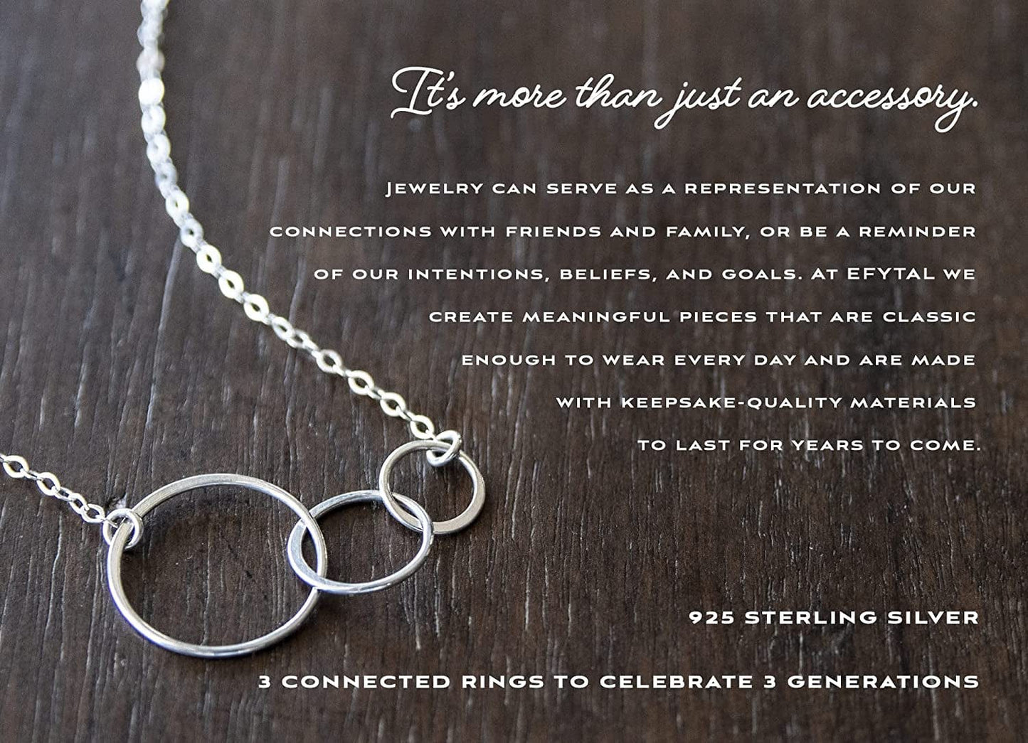 Grandma Gifts - Sterling Silver Generations Necklace, Mothers Day Gifts, Grandma Necklace, Grandma Birthday Gifts, Grandma to Be Gifts, Grandmother Gift, Gifts for Grandma, Grandma Jewelry