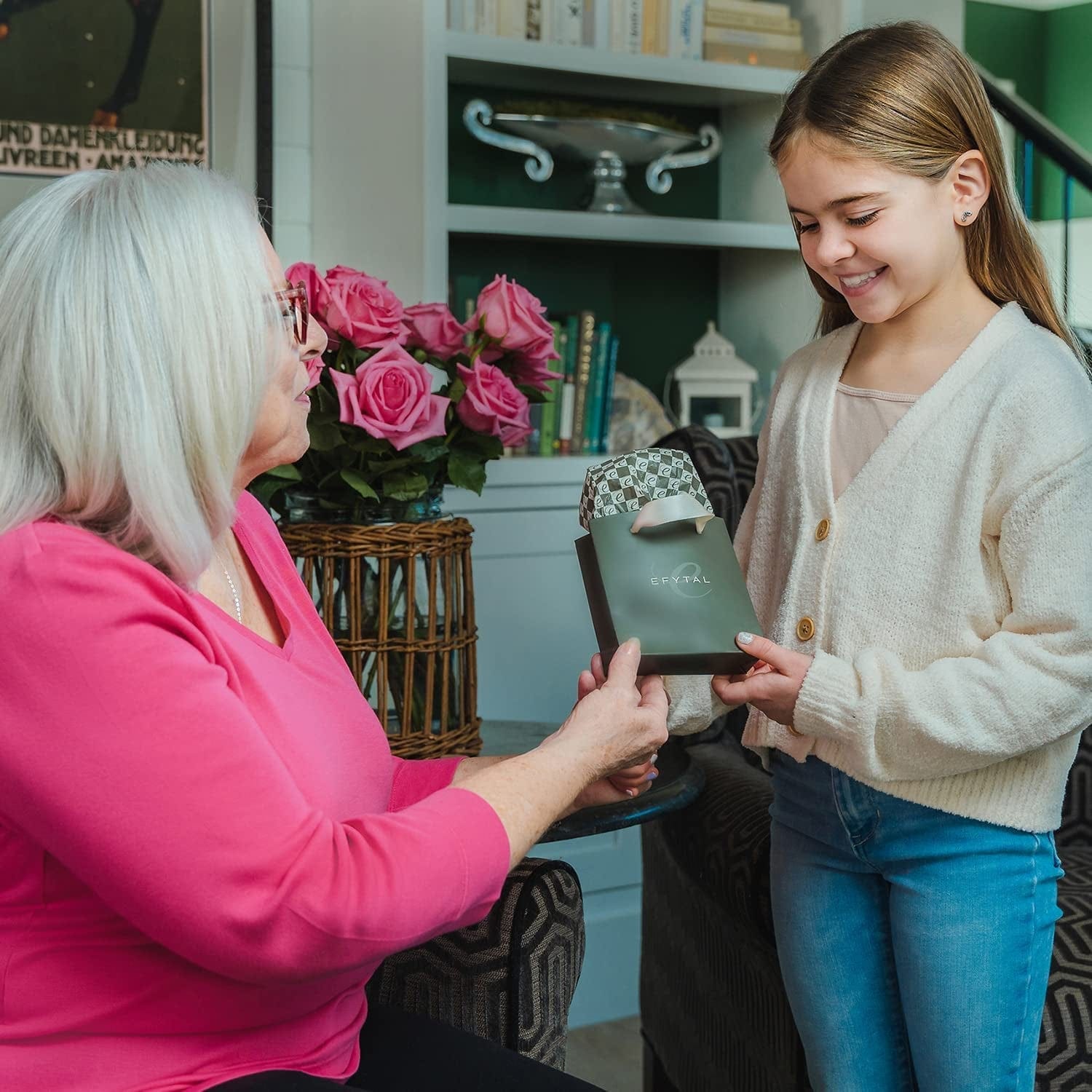 Grandma Gifts - Sterling Silver Generations Necklace, Mothers Day Gifts, Grandma Necklace, Grandma Birthday Gifts, Grandma to Be Gifts, Grandmother Gift, Gifts for Grandma, Grandma Jewelry