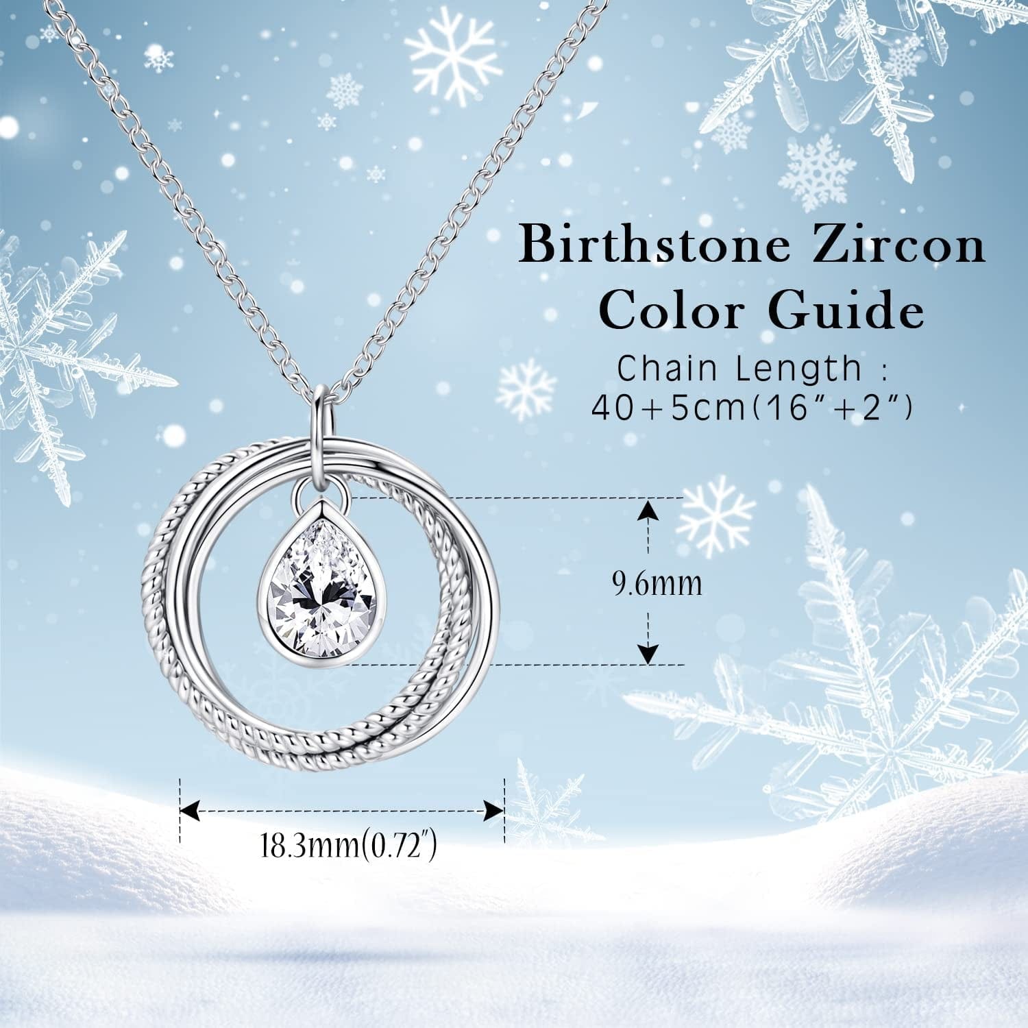 Great Grandma Gifts, Four Generations Necklace, Sterling Silver Four Circles Generation Necklace Gifts for Great Grandma with Birthstone Zirconia, Birthday Jewelry Gift Four Generations Necklace