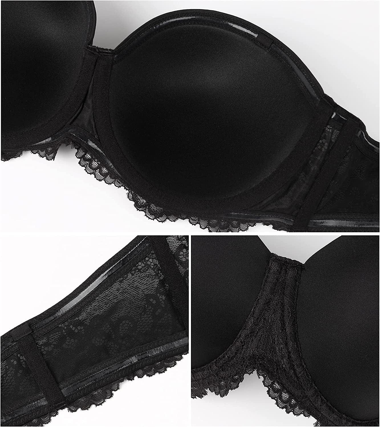 HACI Women'S Full Figure Strapless Bra Multiway Coverage Underwire plus Size Bras