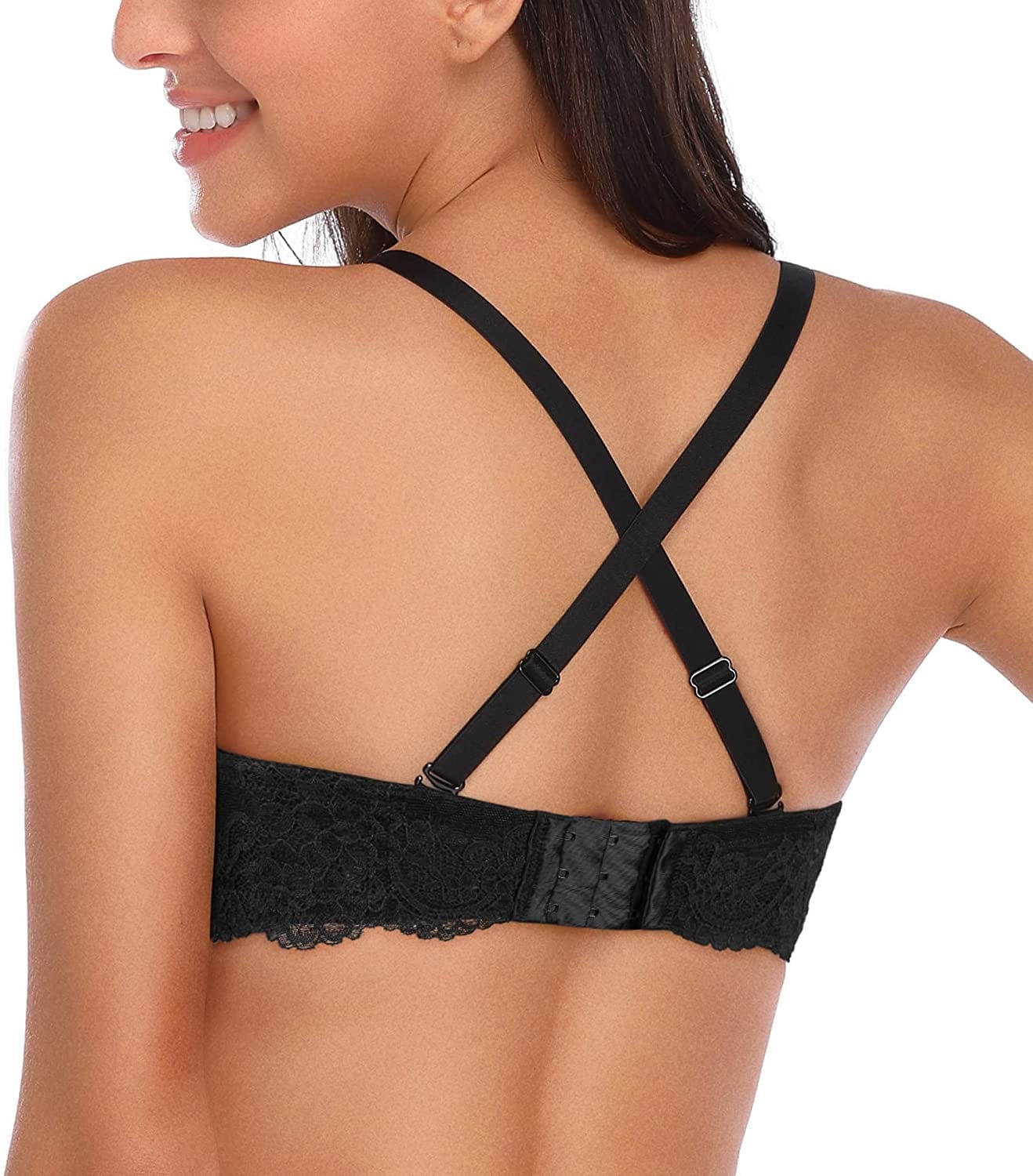 HACI Women'S Full Figure Strapless Bra Multiway Coverage Underwire plus Size Bras