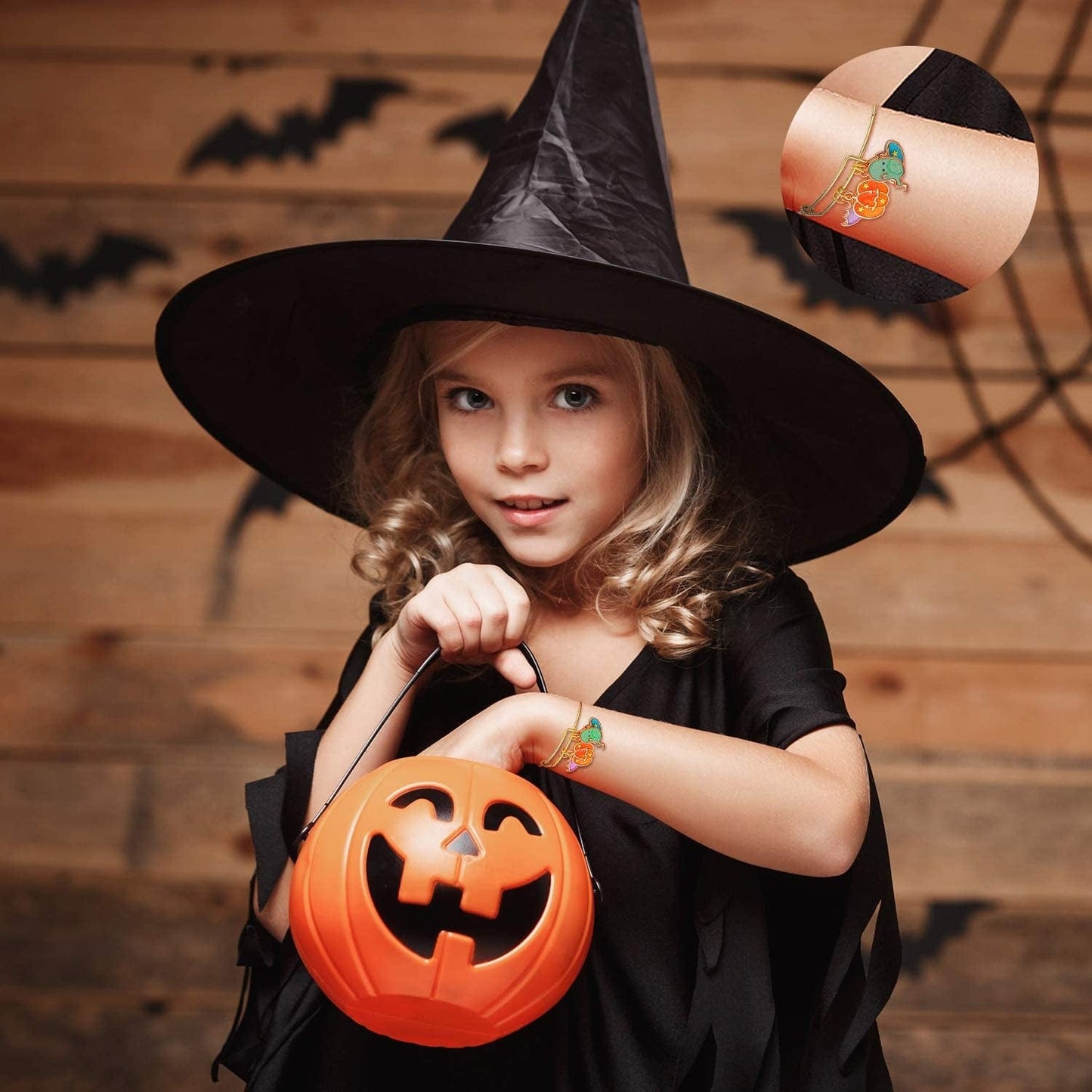 Halloween DIY Charms Halloween Alloy Charms Pendants Pumpkin Ghost Wizard Hat Jewelry Making Charms for DIY Halloween Jewelry Necklace Bracelet Accessories