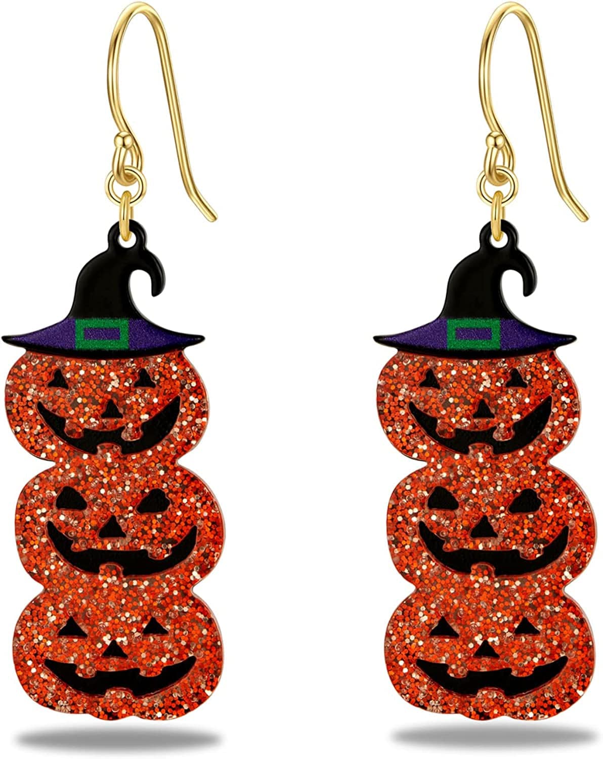 Halloween Earrings for Women Pumpkin Stud Earrings Spider Dangle Earrings Pumpking Dangle Earrings Spider Web Drop Earrings Halloween Jewelry EH20986A