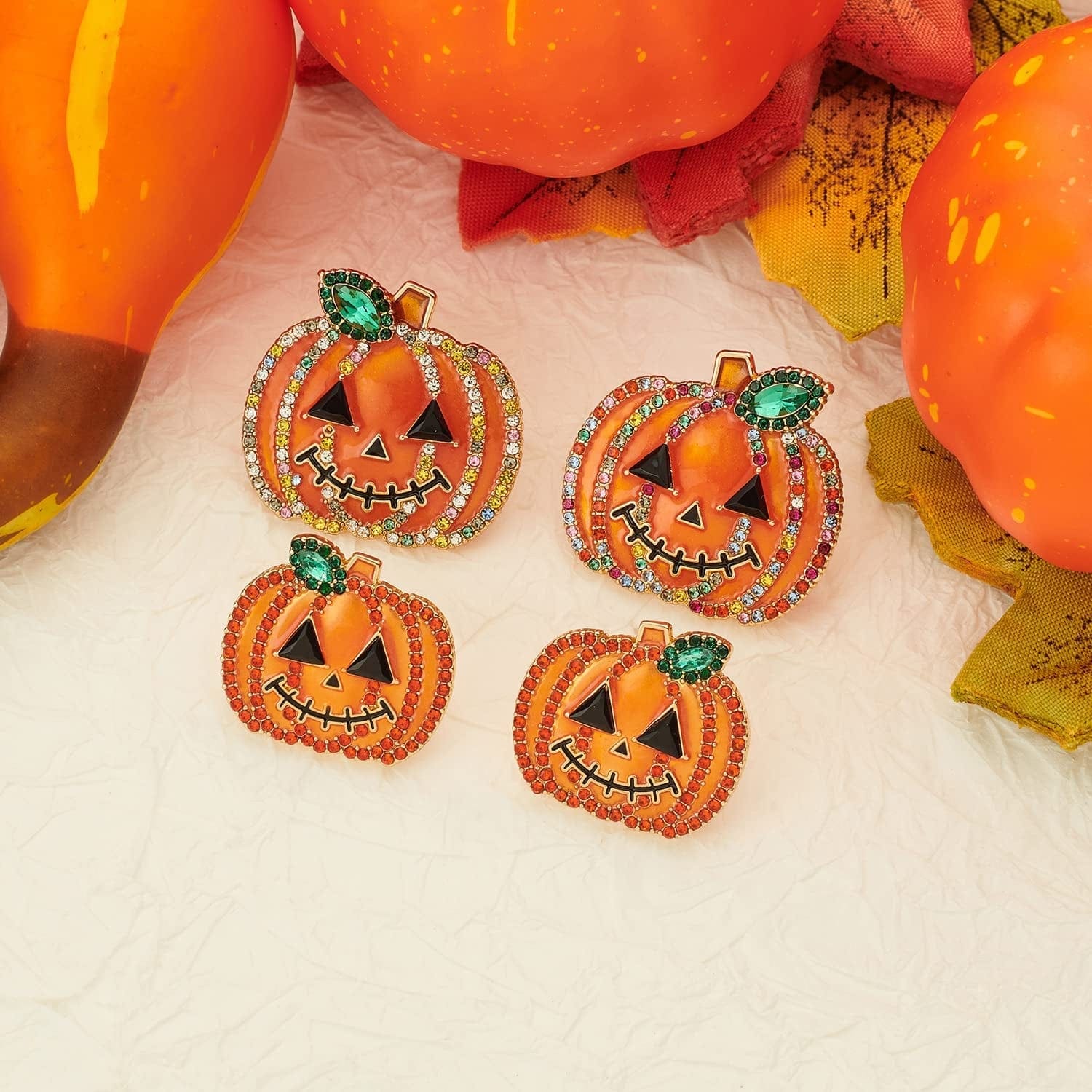 Halloween Earrings for Women Pumpkin Stud Earrings Spider Dangle Earrings Pumpking Dangle Earrings Spider Web Drop Earrings Halloween Jewelry