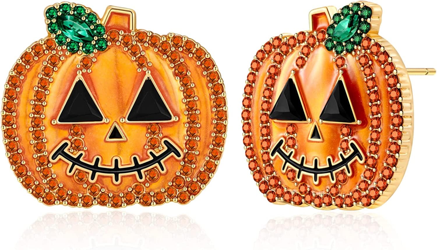 Halloween Pumpkin Earrings Cute Pumpkin Earrings Halloween Earrings for Women Holiday Night Costume Jewelry Smiling Face Pumpkin Drop Earrings Small Pumpkin