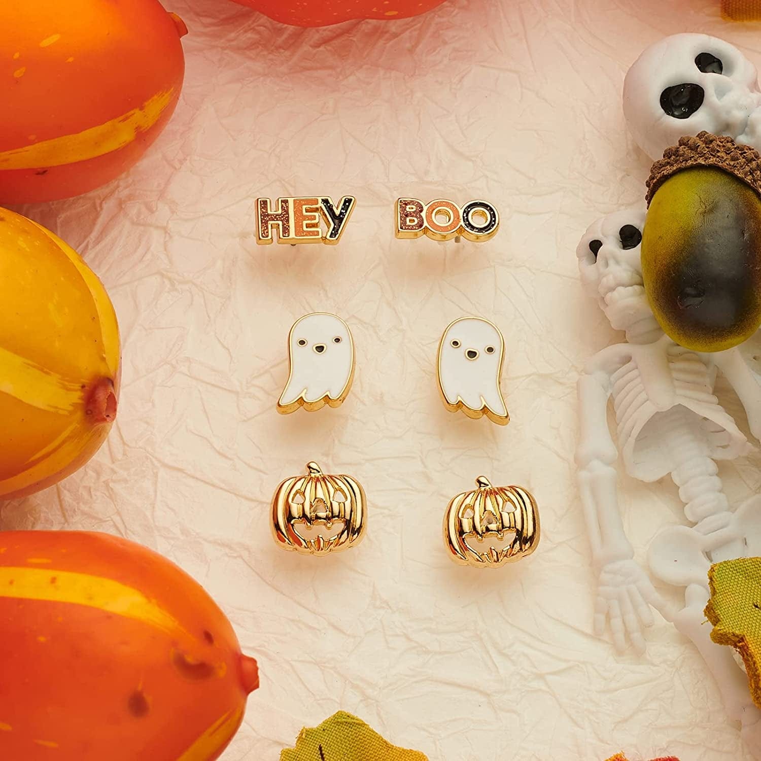 Halloween Pumpkin Earrings Cute Pumpkin Earrings Halloween Earrings for Women Holiday Night Costume Jewelry Smiling Face Pumpkin Drop Earrings