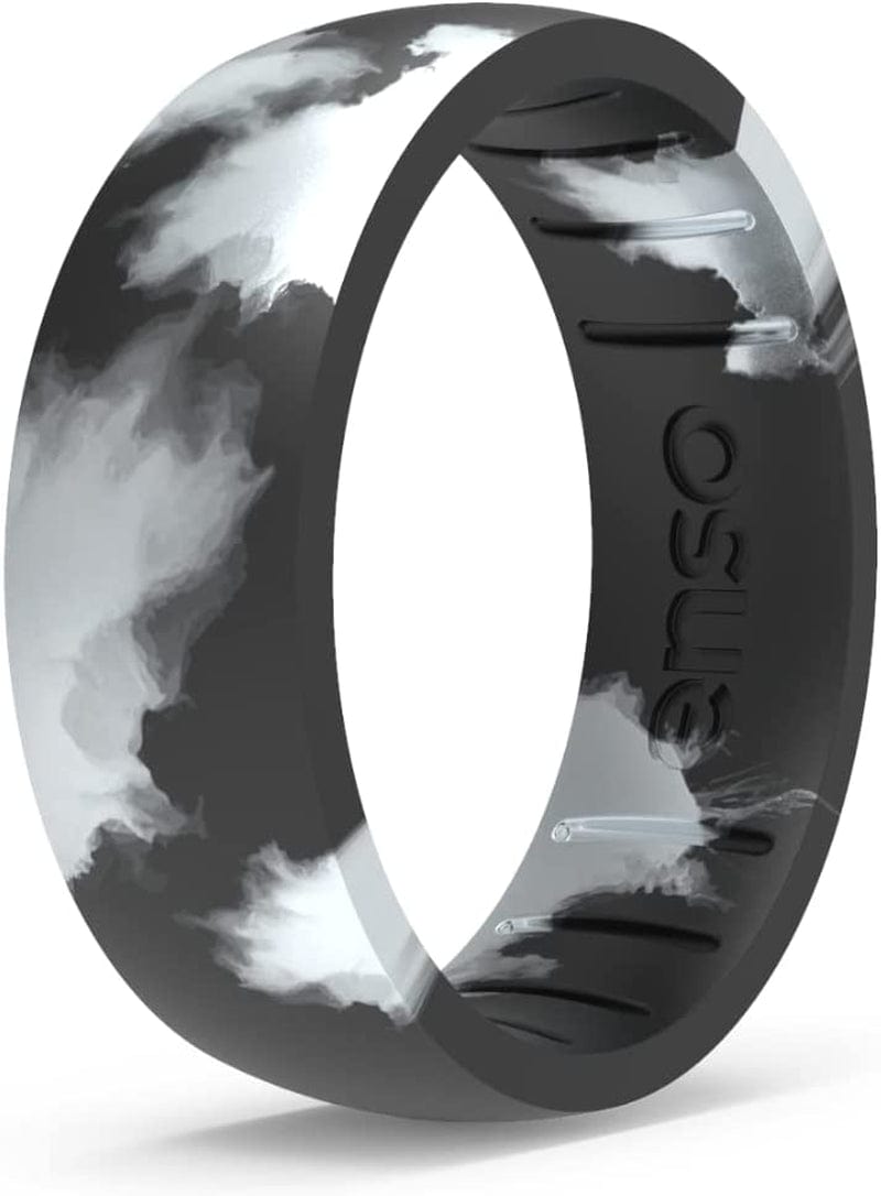 Handcrafted Classic Silicone Ring – Comfortable and Flexible Design – 6.6Mm Wide, 1.75Mm Thick Marquina Black / 6