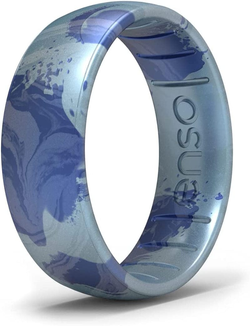 Handcrafted Classic Silicone Ring – Comfortable and Flexible Design – 6.6Mm Wide, 1.75Mm Thick Horizon / 11