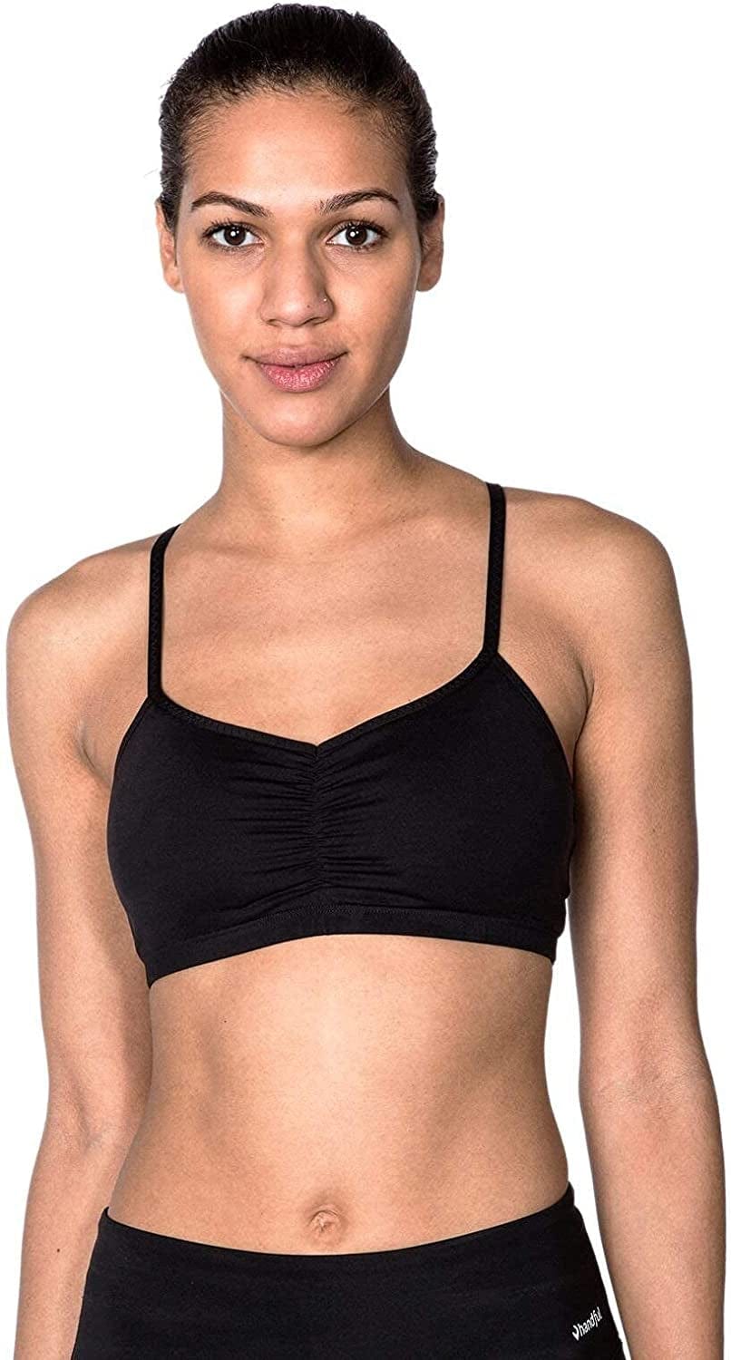 Handful Women'S Adjustable Sports Bra with Removable Pads, Versatile Workout Bra Booya Black / X-Small