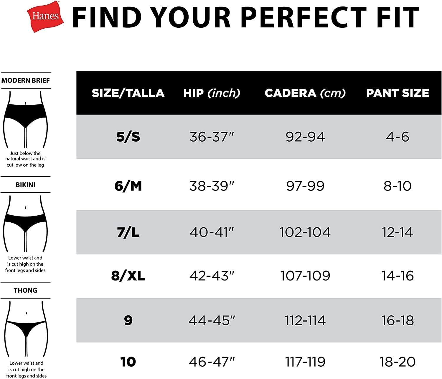 Hanes Women'S Comfortflex Fit Microfiber Panties, Moisture Wicking Underwear, Cooling and Breathable, 6-Pack