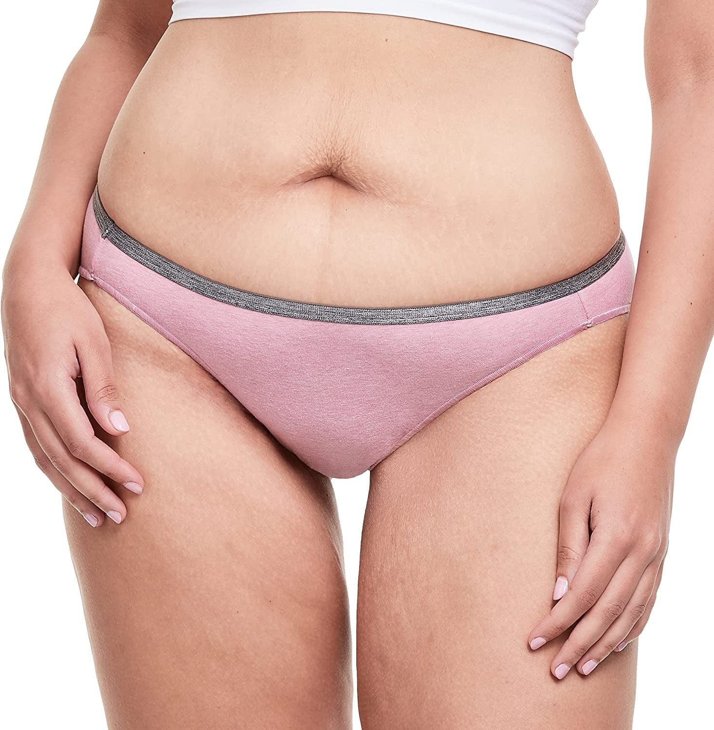 Hanes Women'S Stretch Panties, Moisture-Wicking Cotton Underwear, 10-Pack (Colors May Vary)
