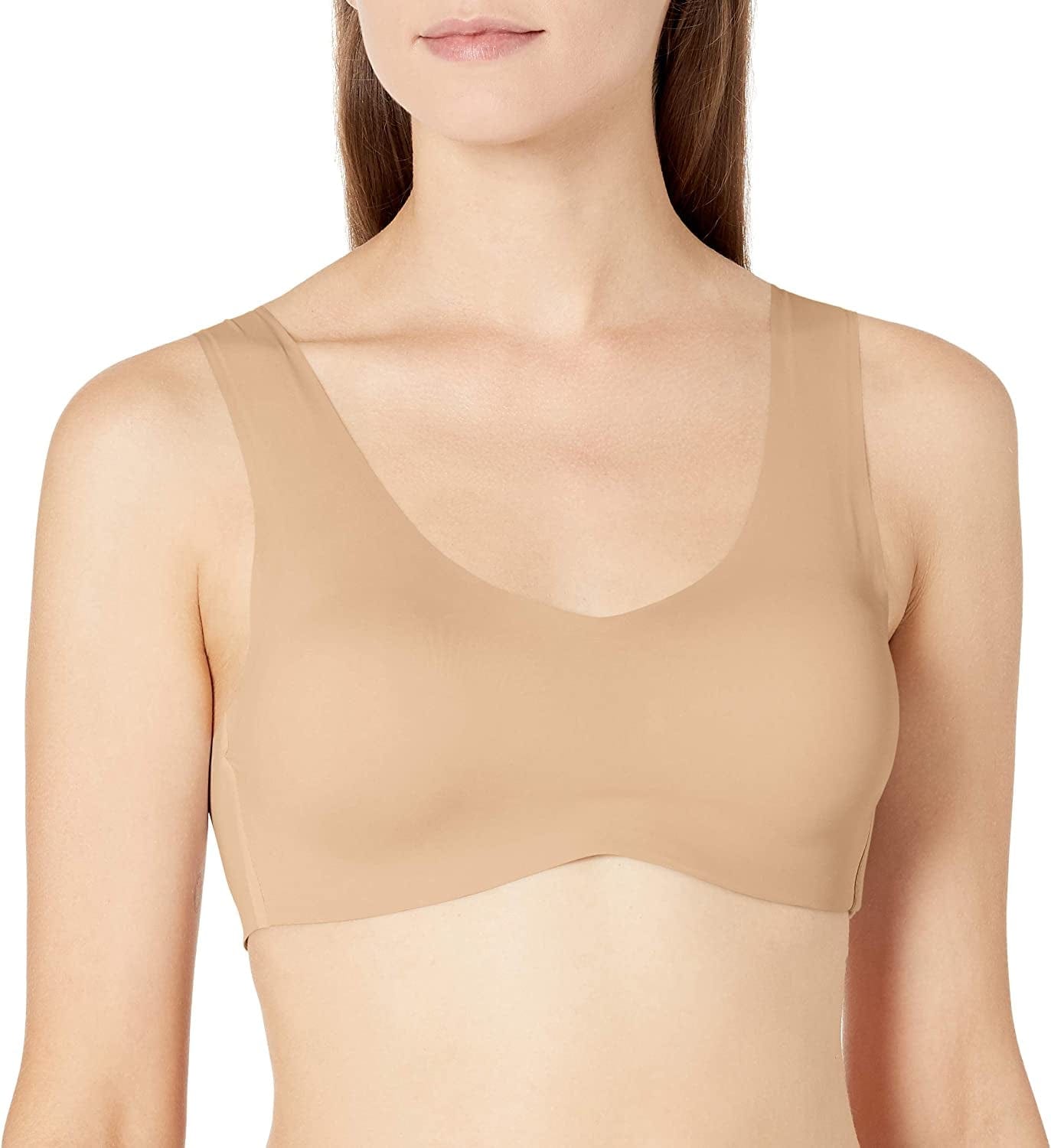 Hanes Women'S Ultra Light Comfort with Support Strap Wirefree Bra Dhhu39 Nude / X-Large