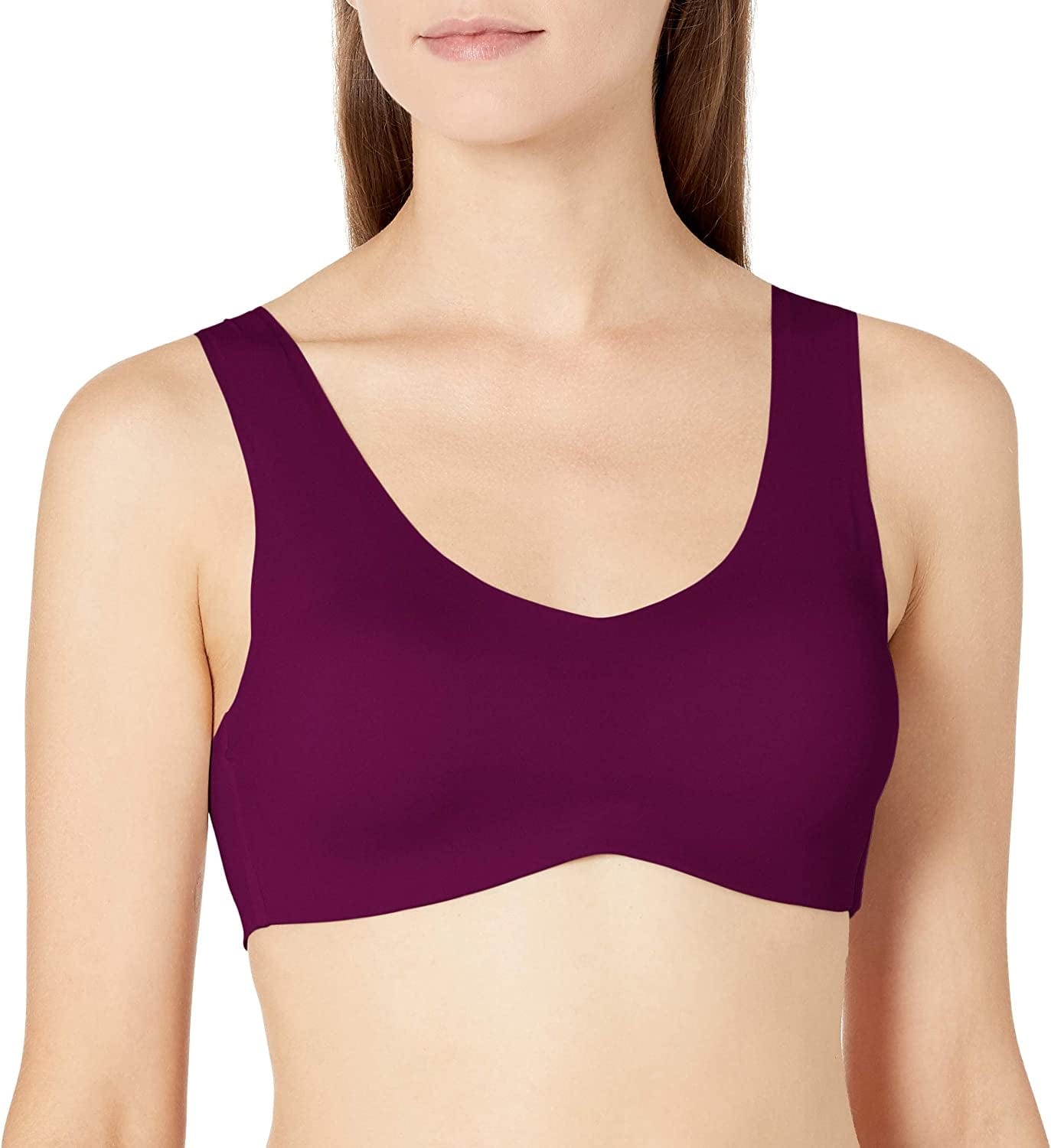 Hanes Women'S Ultra Light Comfort with Support Strap Wirefree Bra Dhhu39 Venetian Purple / Large