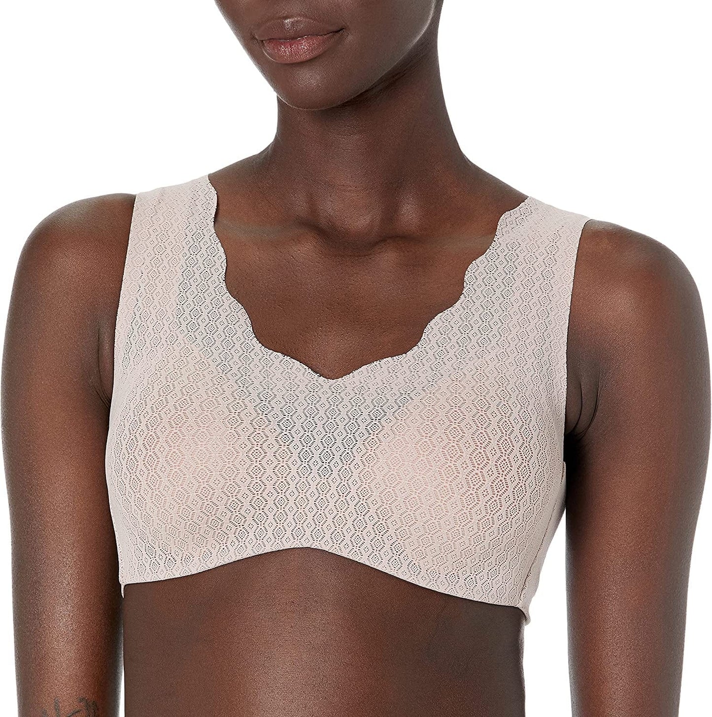Hanes Women'S Ultra Light Comfort with Support Strap Wirefree Bra Dhhu39 Evening Blush/Earthen Tan / Large