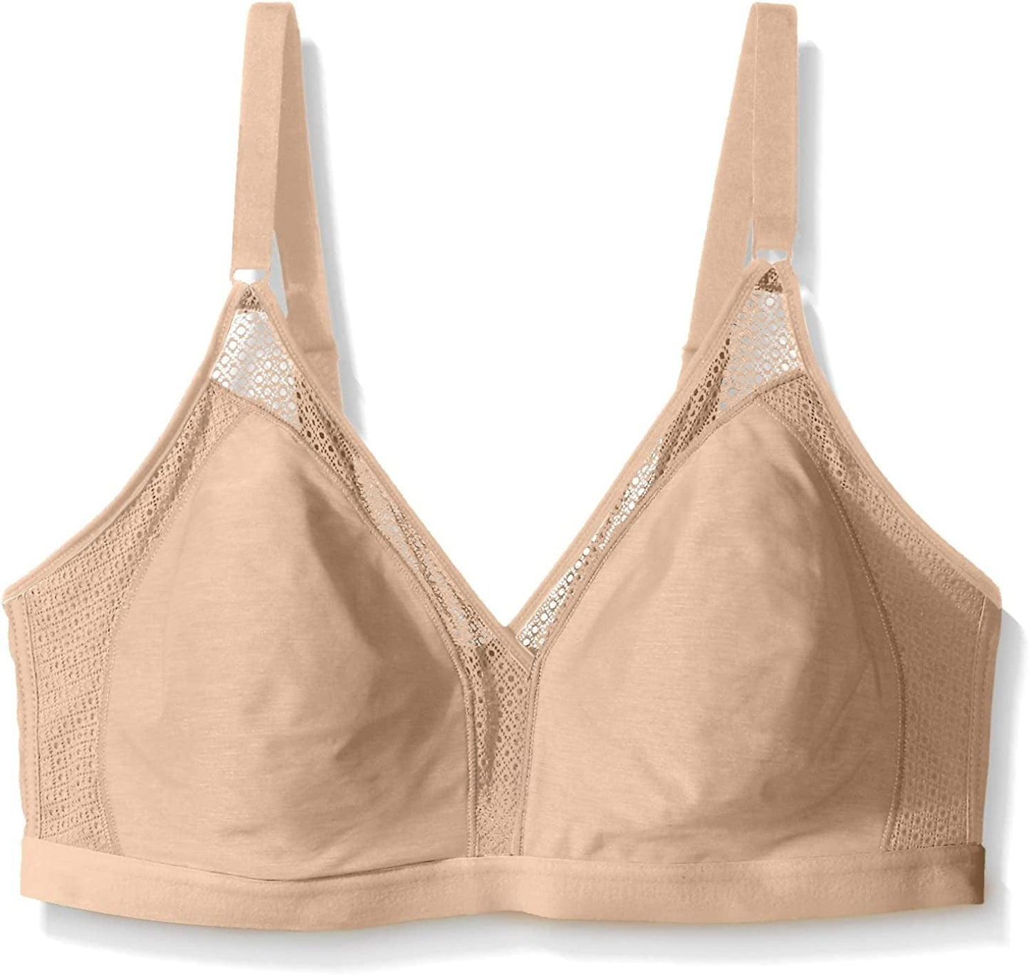 Hanes Women'S X-Temp Mesh Wirefree Convertible Bra MHG506 Nude / XX-Large