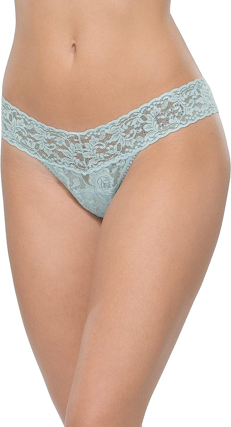 Hanky Panky "I DO Low Rise Bridal Thong Celeste Blue / One Size