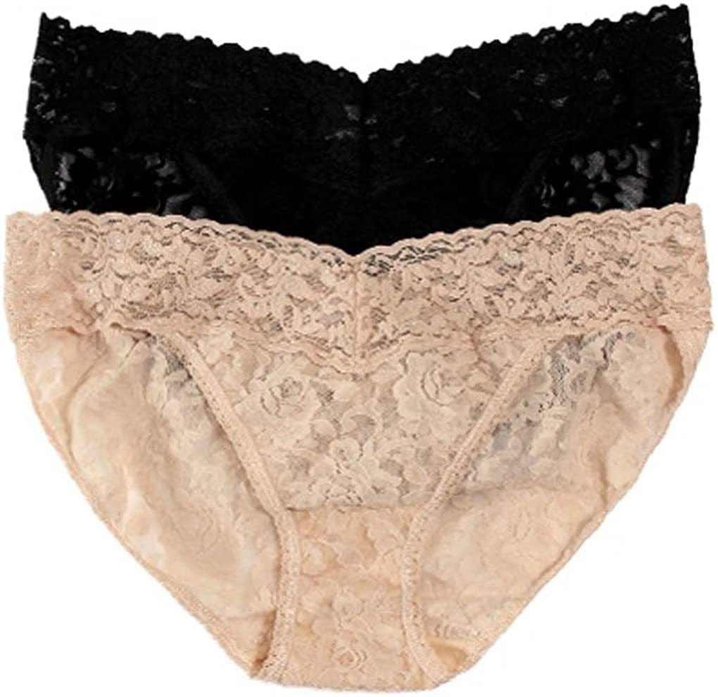 Hanky Panky, Original Rise Thongs, One Size (4-14) Black/Chai / X-Large