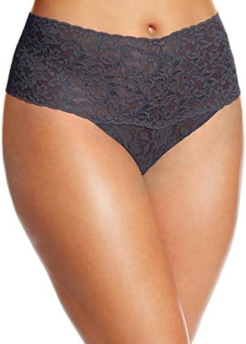 Hanky Panky, plus Retro Thong, OS Fits 12-24 Granite / One Size