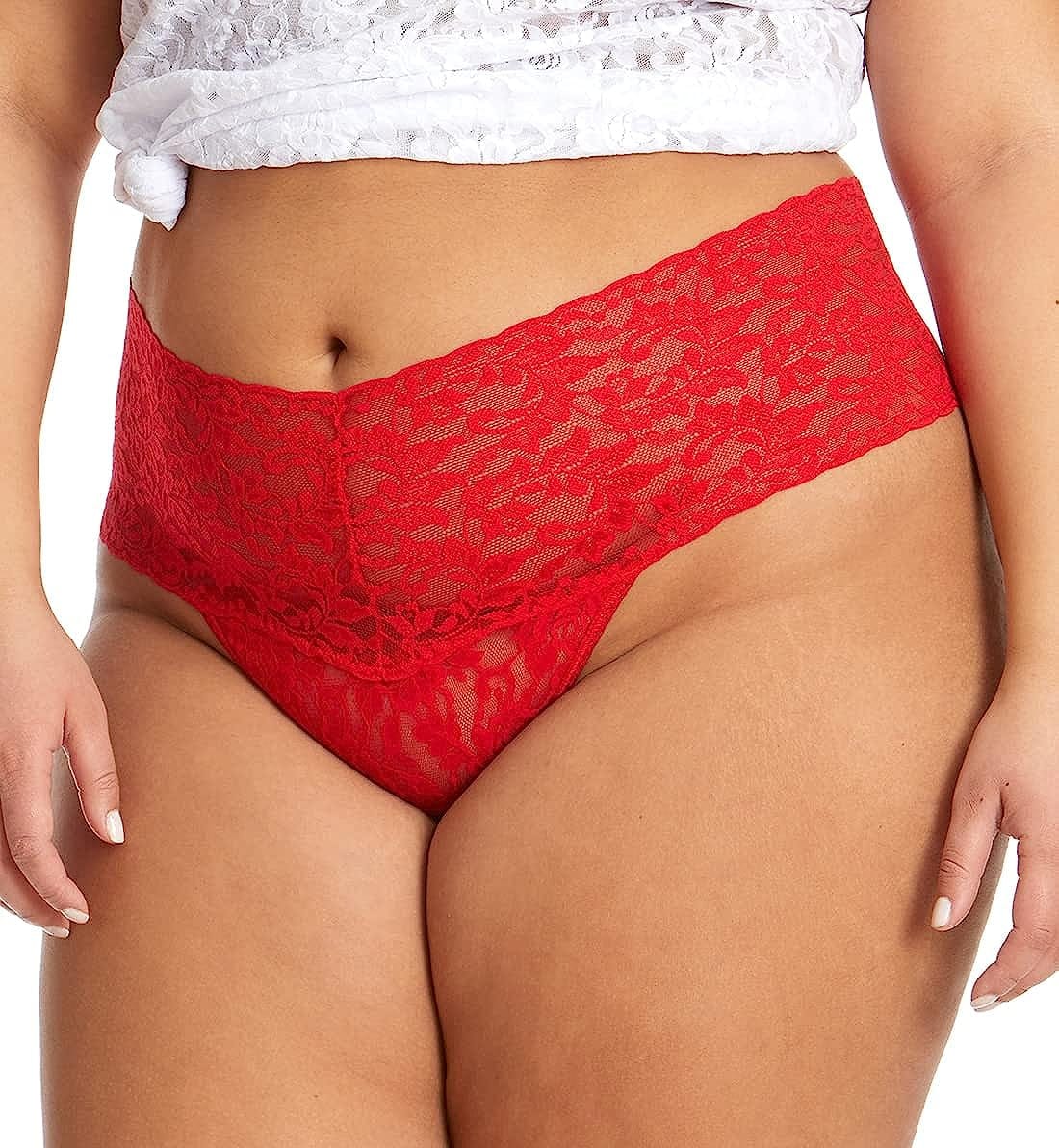 Hanky Panky, plus Retro Thong, OS Fits 12-24 Red / One Size Plus