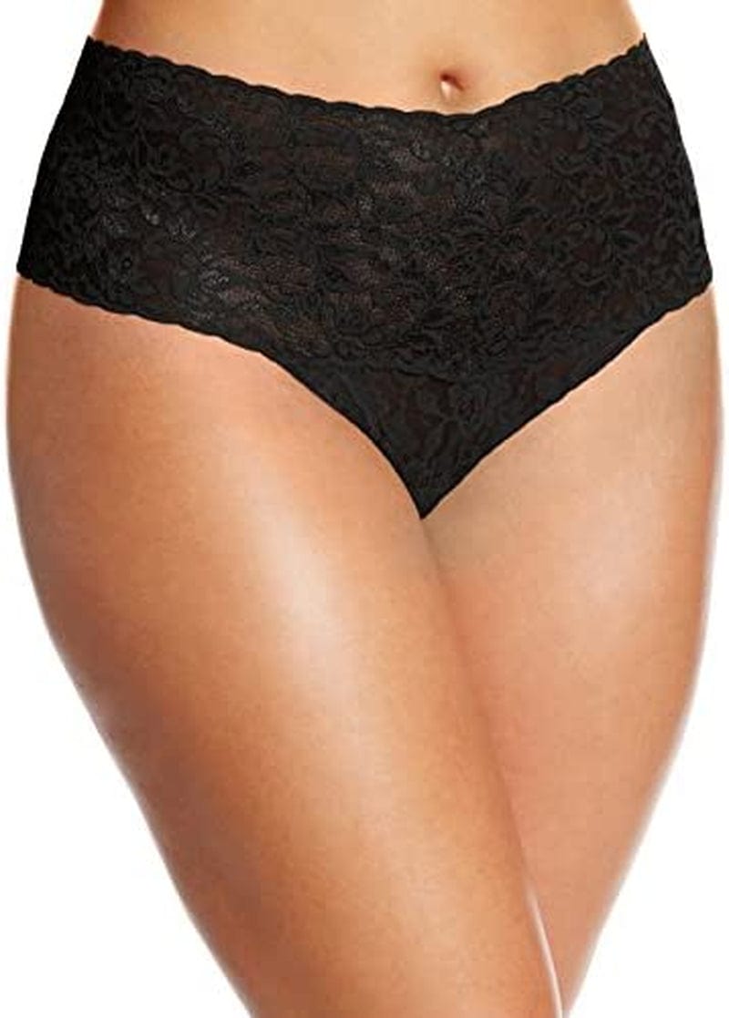 Hanky Panky, plus Retro Thong, OS Fits 12-24 Black / One Size