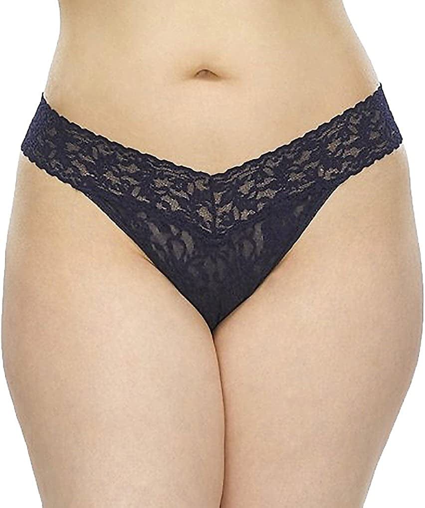 Hanky Panky, plus Size Original Rise Thong, One Size (14-24) Navy / One Size